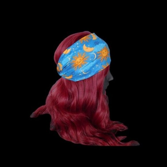 Sun & Moon Celestial Headband - Boho Festival Stretch - New - Picture 8 of 9